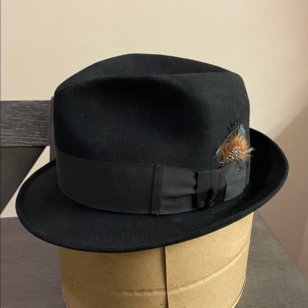Bianchi Vintage Black Fedora